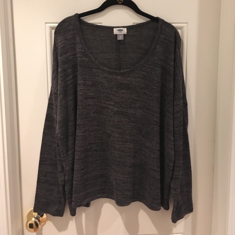 Old Navy Lightweight Marbled Grey Sweater